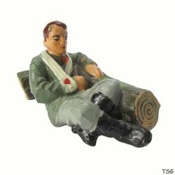 Lineol Wounded soldier sitting