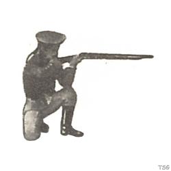 Lineol Sailor kneeling, with rifle shooting