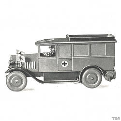 Lineol Krankenwagen mit Besatzung