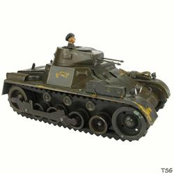 Lineol Panzer, mit Kommandant