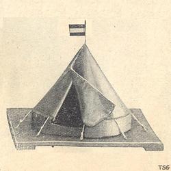 Elastolin Tent, round