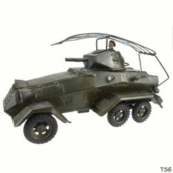 Lineol Armoured reconnaisance car, 3 axle, with commander