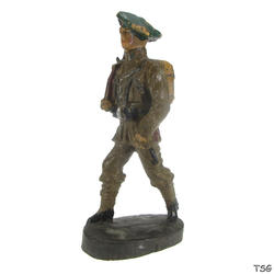 Elastolin Soldier marching, rifle on shoulder