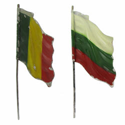 Replica flags for Lineol flag bearers